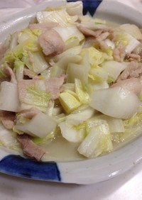 白菜と豚バラのうまうま炒め