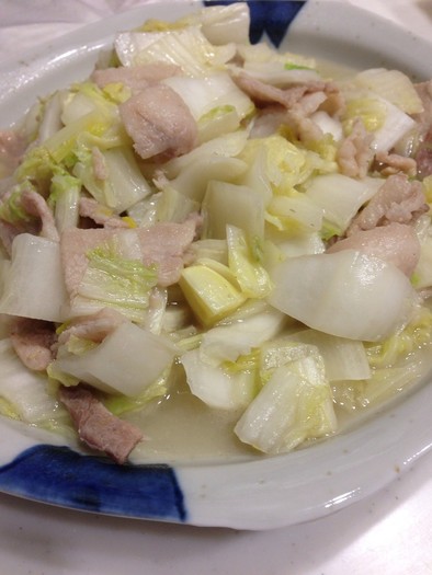白菜と豚バラのうまうま炒めの写真