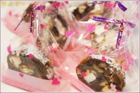 くるみとマシュマロのチョコソーセージ