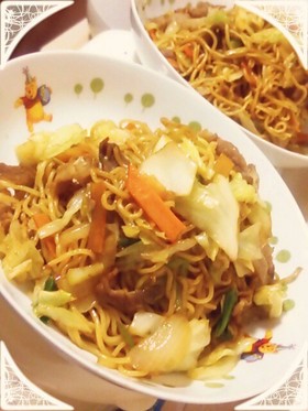 ●失敗なし♪香味ペーストde焼きそば●