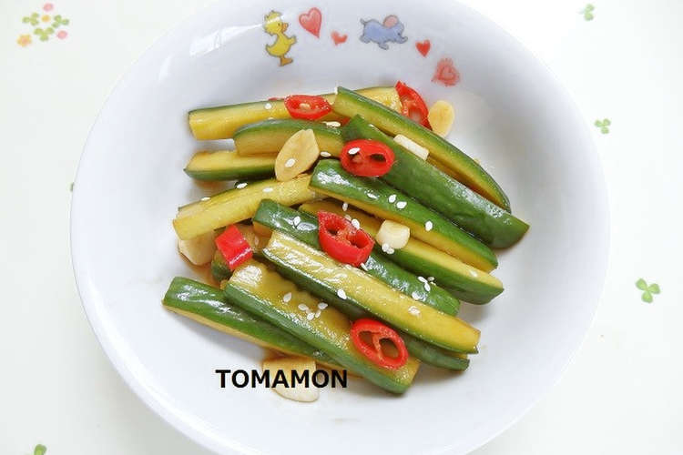 便利簡単おつまみ ピリ辛にんにくきゅうり レシピ 作り方 By とまモンカフェ クックパッド 簡単おいしいみんなのレシピが356万品