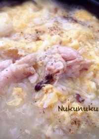 おうち参鶏湯(サムゲタン)からのぉ〜雑炊