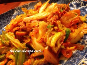 主役はキャベツの豚キムチ