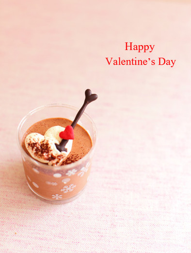 バレンタイン☆ココアで簡単生チョコプリンの写真