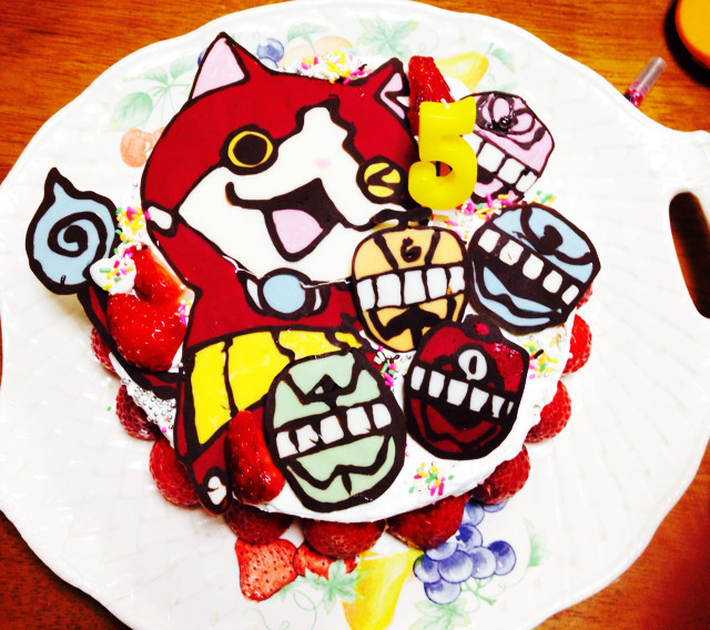 妖怪ウォッチキャラクターケーキの画像