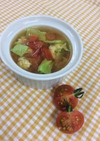 静岡トマトの三色スープ