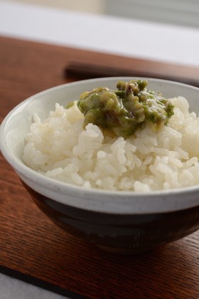 春を告げる、ふきのとう味噌