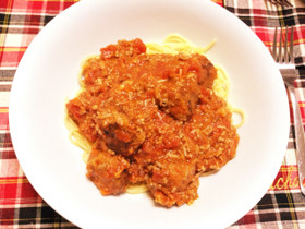 ゴロゴロミートボールパスタ♡