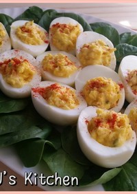 フライドオニオンDeviled Eggs