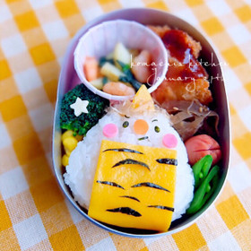 幼稚園 キャラ弁♡節分 オニ ぎり