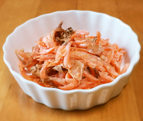 レンジで1分!人参のおかかマヨ和え☆弁当