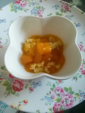 離乳食後期★かぼちゃのトロトロ鶏そぼろ煮