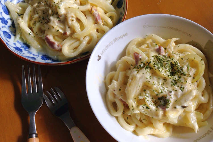 子どもが好きなカルボナーラうどん レシピ 作り方 By 夢ちゃん05 クックパッド 簡単おいしいみんなのレシピが366万品