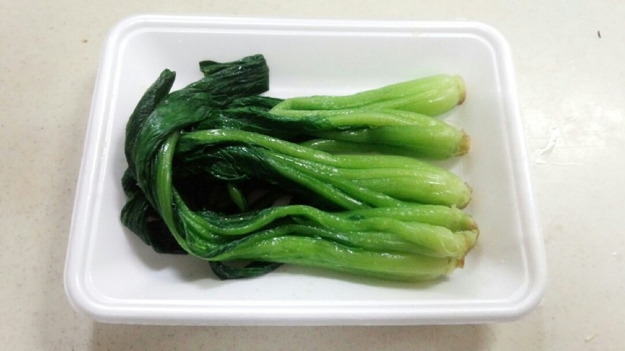 茹でた青菜を長持ちさせる方法の画像