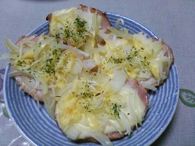 厚切りハムをトースターで簡単アレンジ!