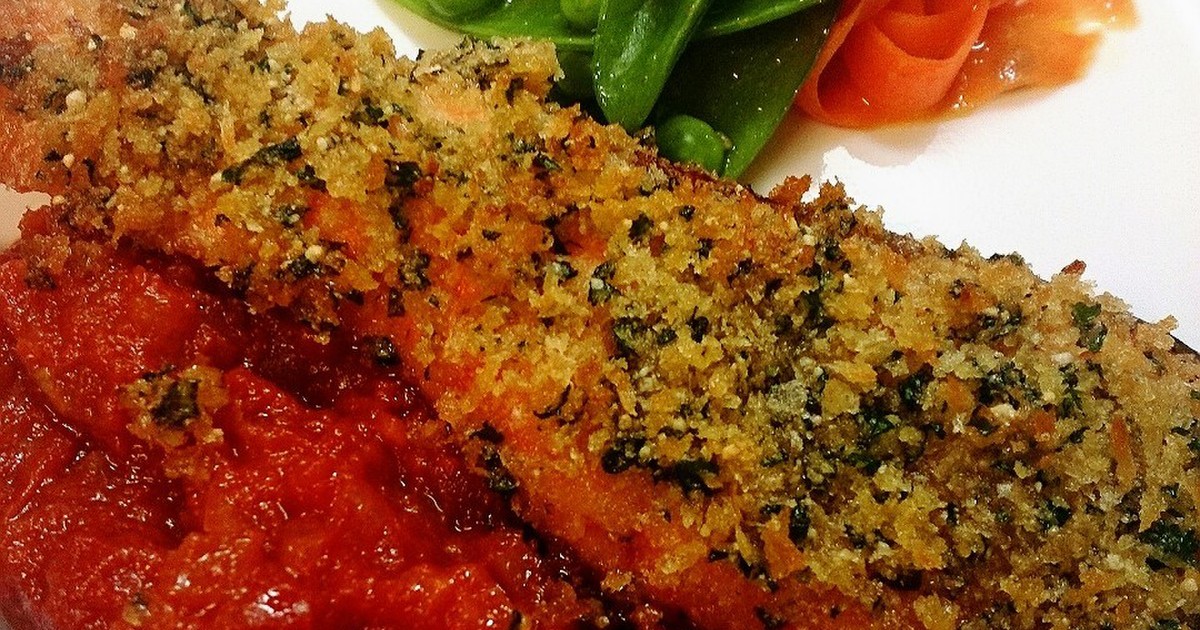 魚のフライパン焼き トマトとオリーブ添え レシピ