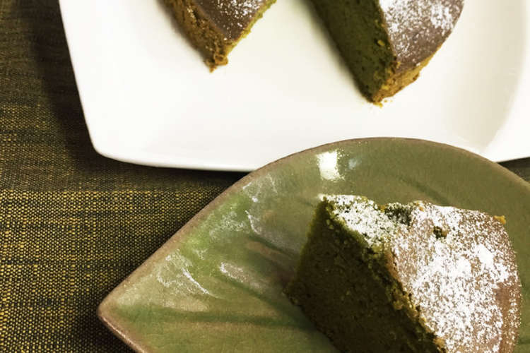 抹茶好きの私の 濃厚し っとり抹茶ケーキ レシピ 作り方 By テンテン クックパッド