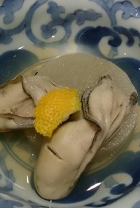 ゴマ味噌☆牡蠣と大根の煮物