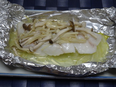 簡単☆フライパンde真鱈のホイル蒸し焼きの写真