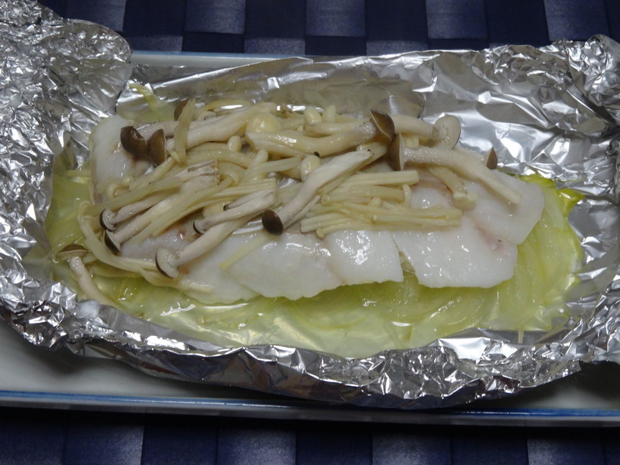 簡単☆フライパンde真鱈のホイル蒸し焼きの画像