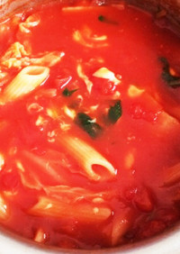 簡単おいしいひとりトマト鍋