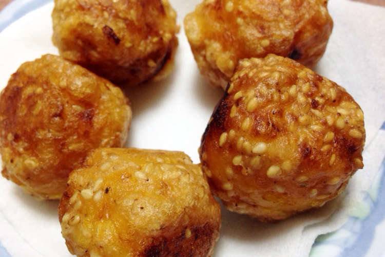 お好み焼きの粉で かぼちゃのごま揚げ レシピ 作り方 By コトトト クックパッド 簡単おいしいみんなのレシピが360万品
