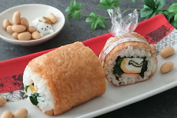 恵方巻き15 お稲荷さん寿司ロール レシピ 作り方 By Sweeterm クックパッド