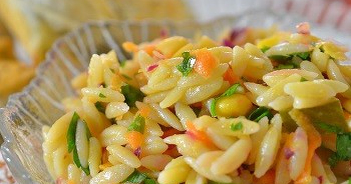 オレンジオルゾサラダのレシピ