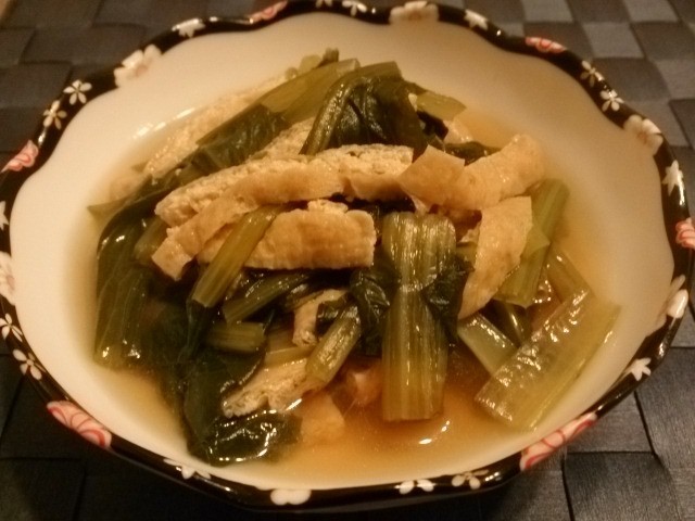 ◆簡単美味♡小松菜とうす揚げの煮物◆の画像