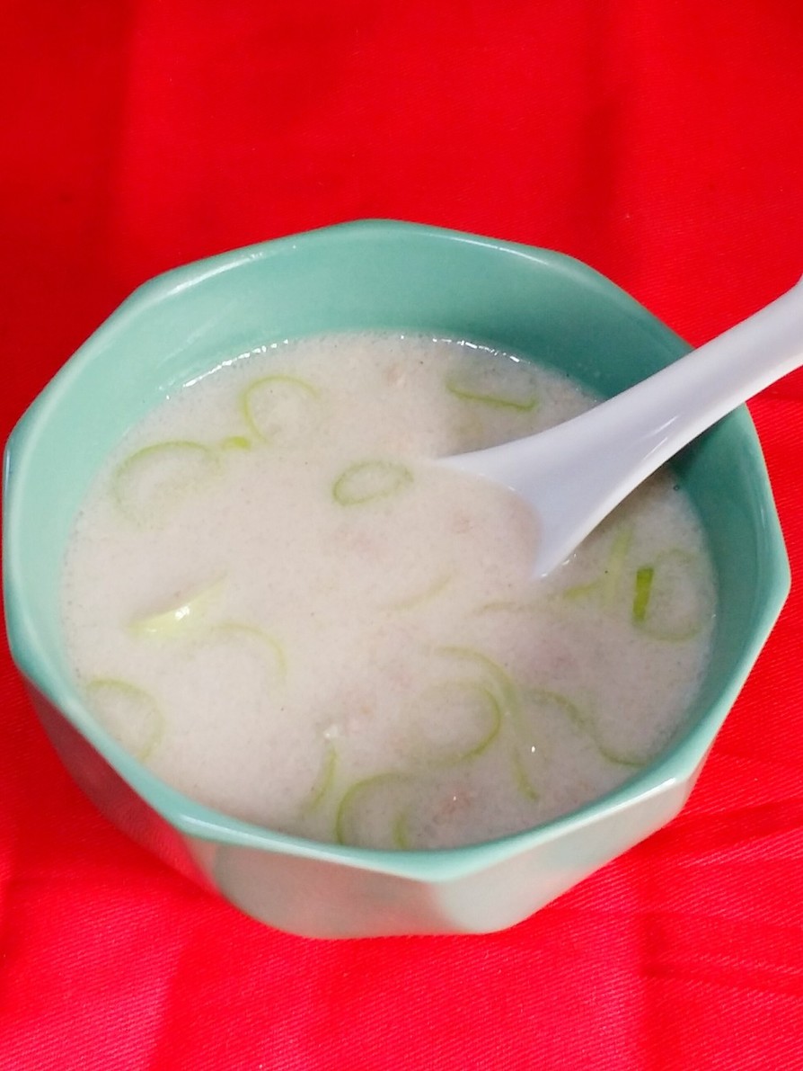 中華料理屋のとろ～り白湯スープの画像