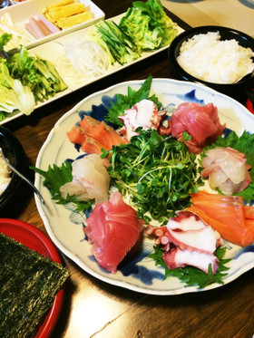 具材色々☆手巻き寿司パーティー