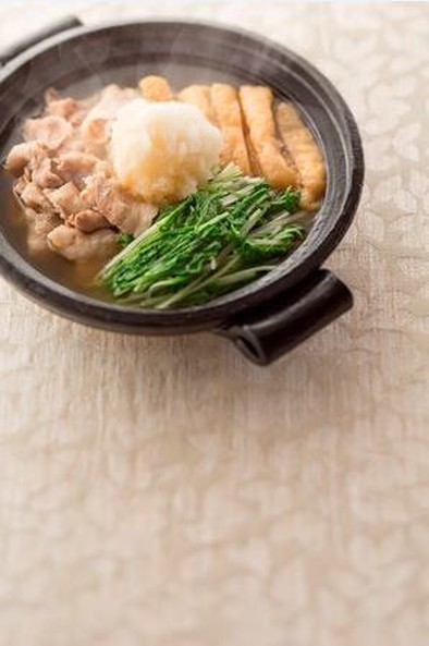豚肉と水菜のおろしハリハリ鍋の写真