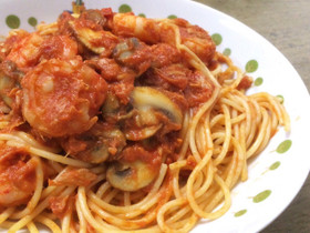 濃厚トマトクリームパスタ