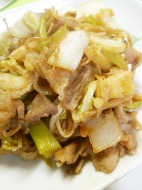 お弁当に!白菜豚肉えのきの味噌醤油炒め