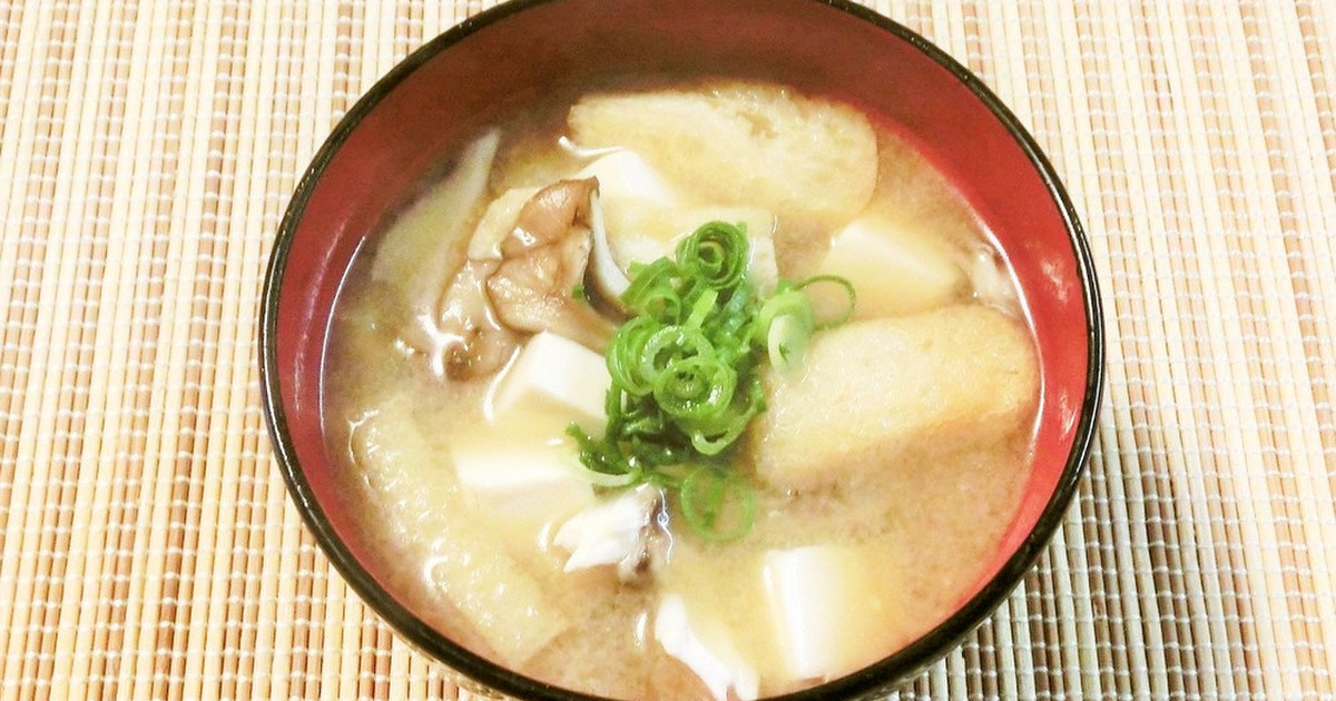 舞茸 豆腐 油揚げの味噌汁 レシピ 作り方 By にきけん クックパッド