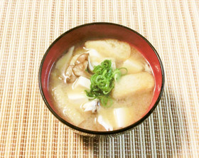 舞茸・豆腐・油揚げの味噌汁~♪