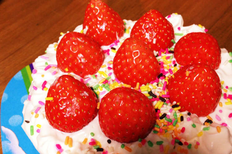 子供と一緒に簡単イチゴのショートケーキ レシピ 作り方 By きたえりちゃん クックパッド 簡単おいしいみんなのレシピが354万品