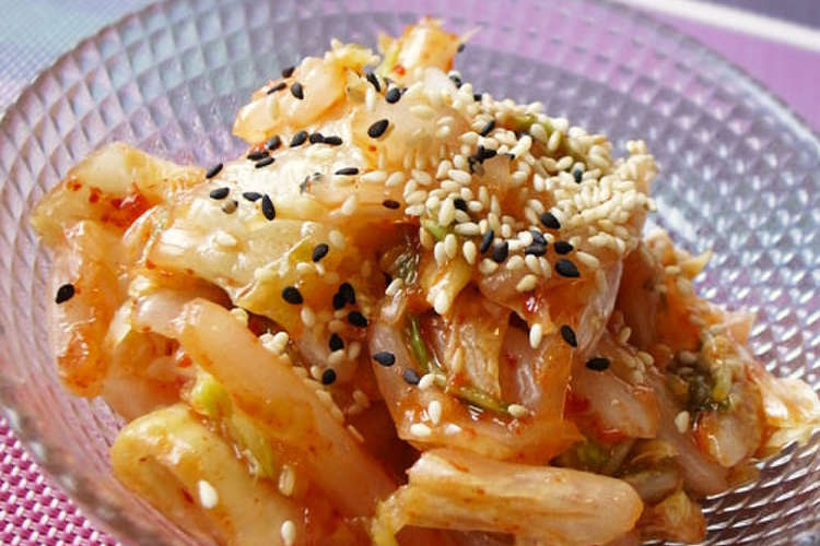 白菜消費に 白菜のキムチサラダ レシピ 作り方 By Moj クックパッド 簡単おいしいみんなのレシピが352万品