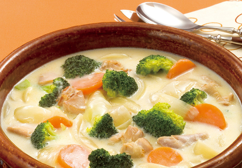 ブロッコリーのヘルシークリームスープのレシピ