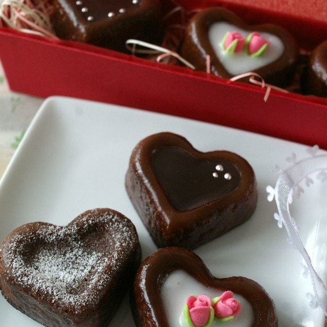 バレンタイン ハート型 チョコ 冷菓e 焼菓子 シリコンフィナンシェ型 カヌレ型