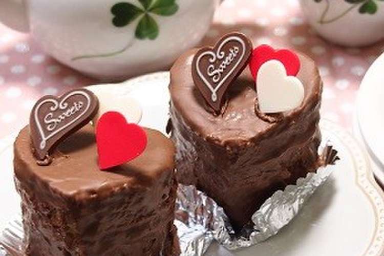 バレンタイン ハートのチョコケーキ レシピ 作り方 By とまとママ クックパッド