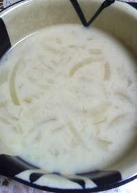 圧力鍋で豆乳玉ねぎスープ