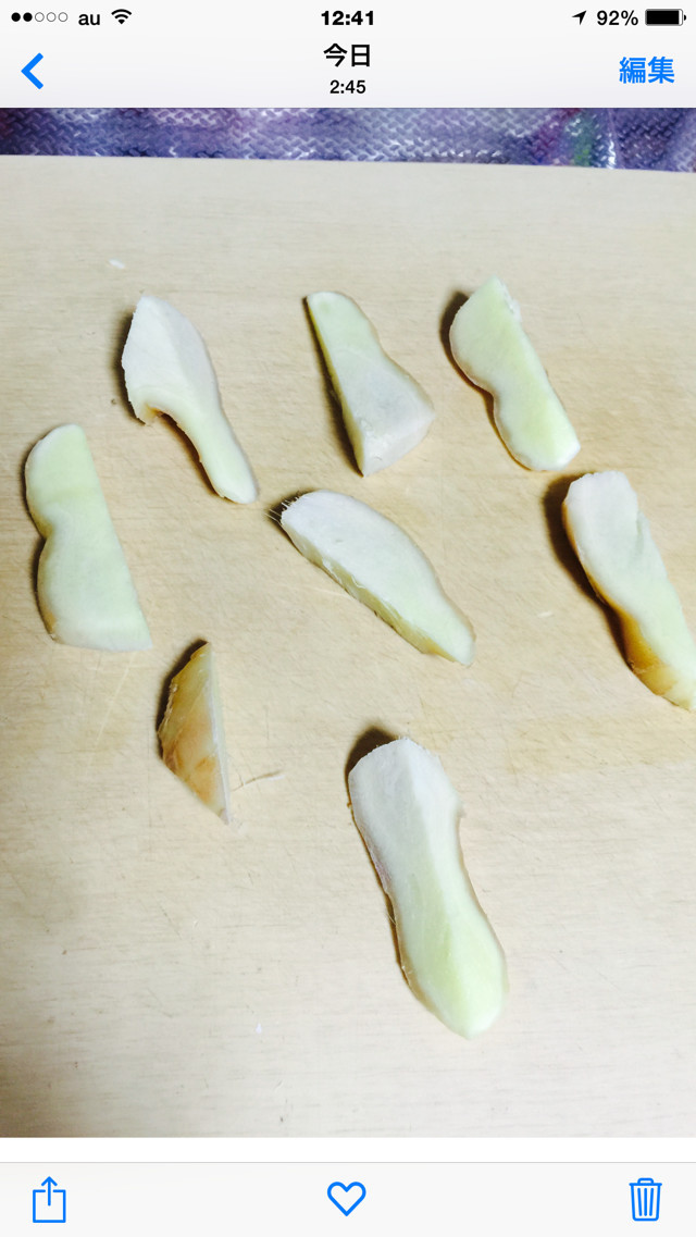 簡単 切り方で 便利な 冷凍 生姜の画像