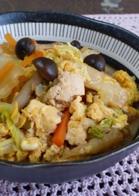 ❤お豆腐入り白菜の煮物(卵とじ❤祖母の味