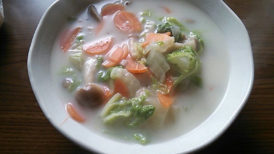 粉末スープで♪あったか白菜スープの画像
