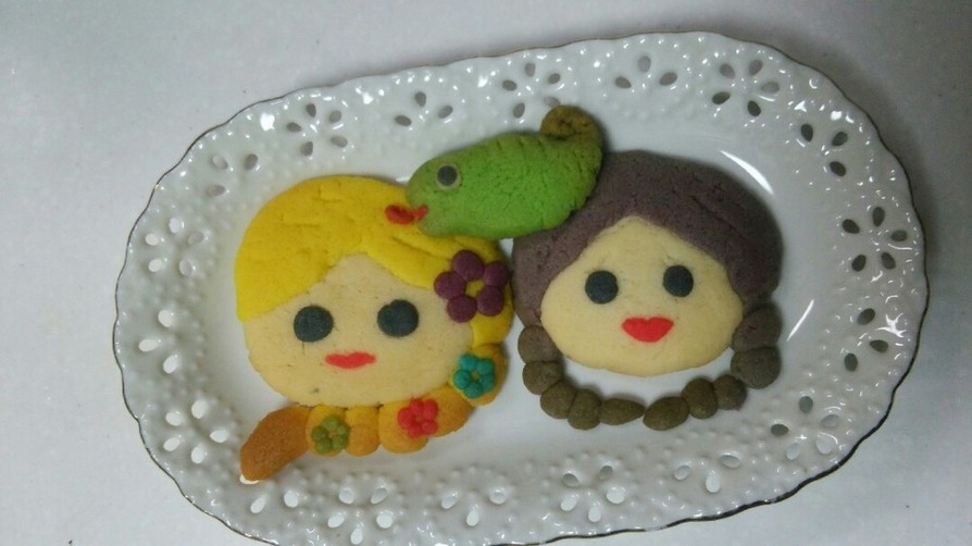 粘土クッキー！その２ ラプンツェル アナの画像