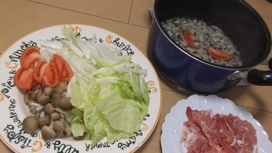 白菜ガーリック鍋の画像