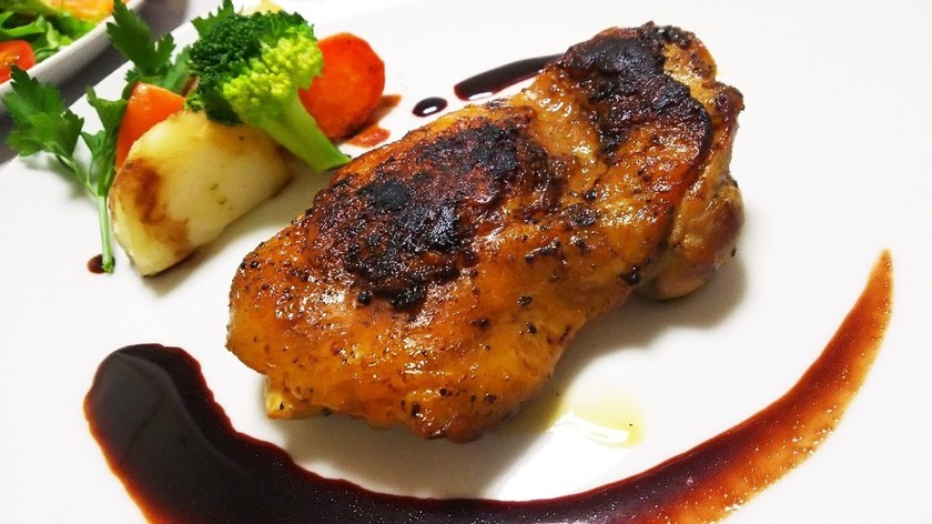バルサミコソースをかけたチキンのレシピ