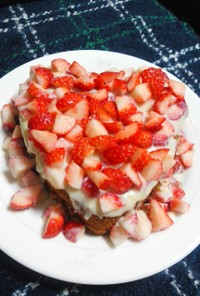 バレンタインに♪苺のハート型チョコケーキ