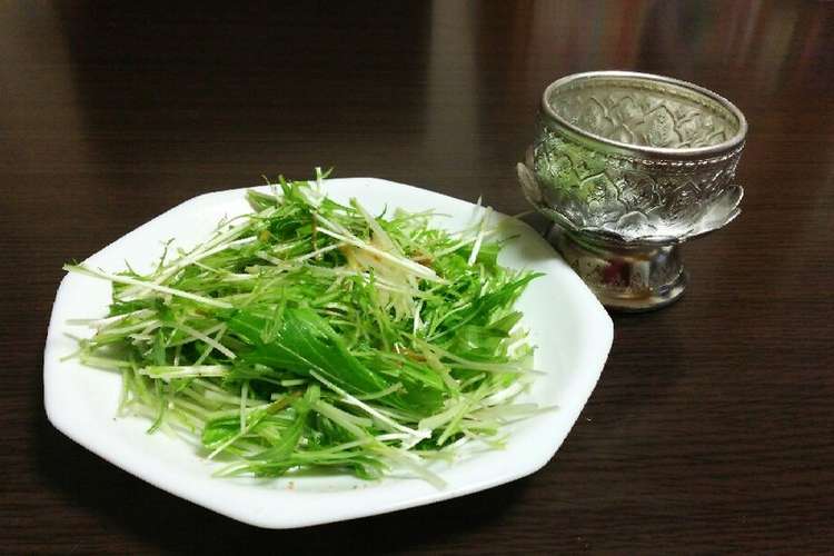 水菜の簡単おつまみサラダ レシピ 作り方 By からすのこあこあ クックパッド 簡単おいしいみんなのレシピが352万品